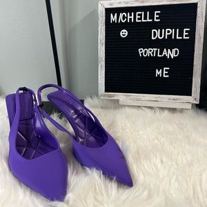 Zara purple heels size (39)